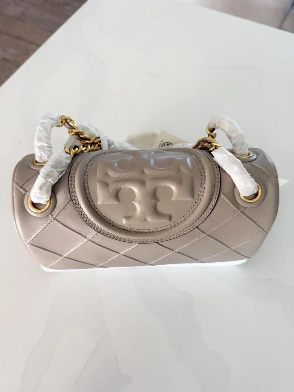 Tory Burch Small Fleming Soft Shoulder Bag in Fresh Clay MSRP $630 NEW - Picture 6 of 10